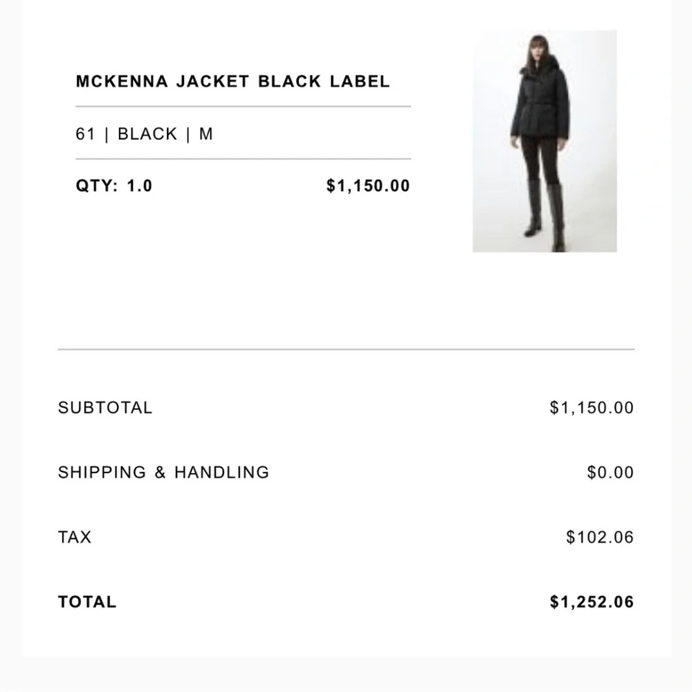 🎄🥗Like new condition Canada Goose MCKENNA Coat Black Size M - Picture 5 of 15